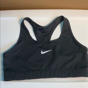Nike black sports bra